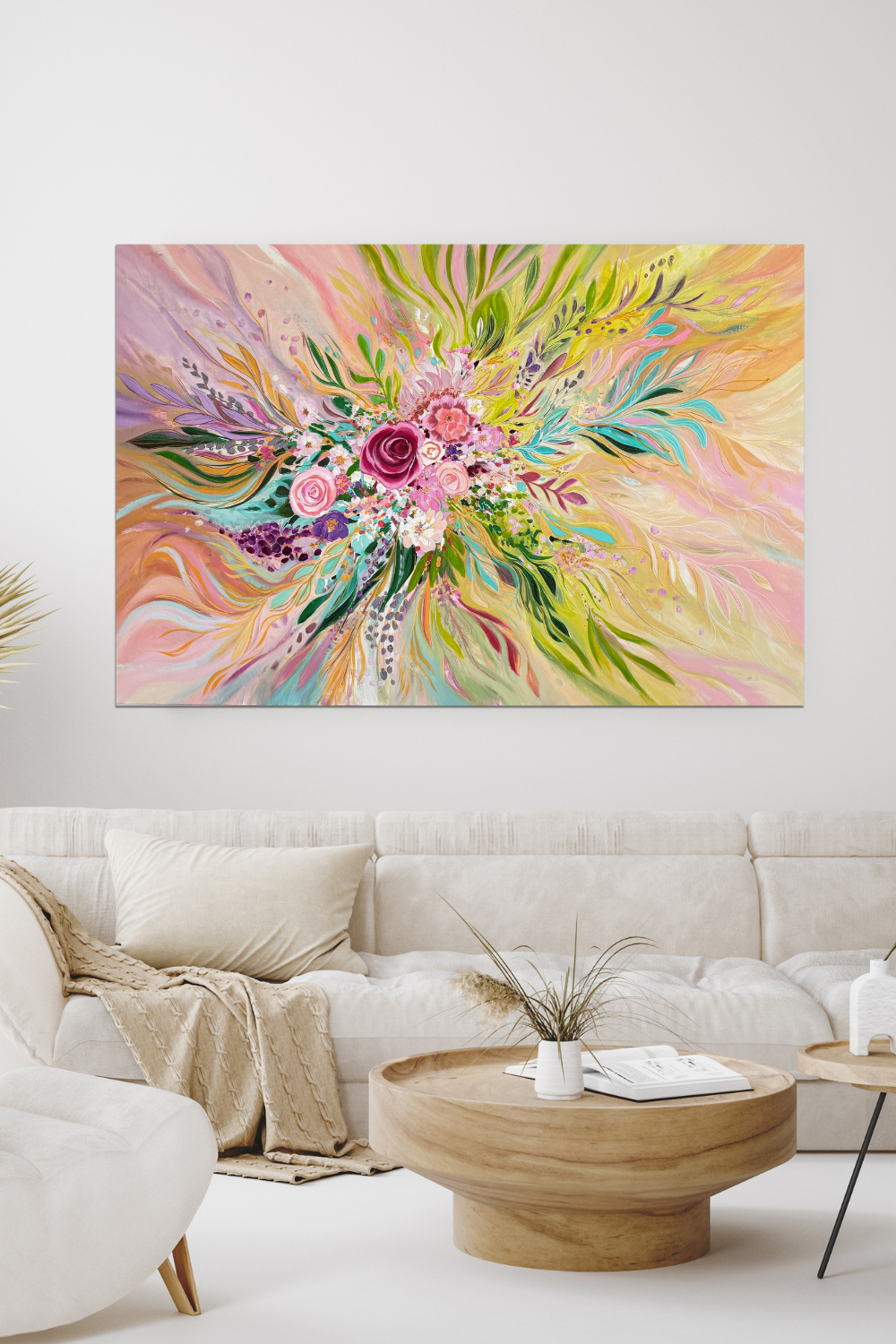 Tündékert 150x100 cm - Eredeti energetikailag beavatott festmény